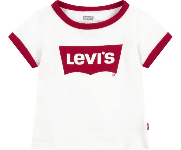 Levi's Girls' Classic Batwing T-Shirt Large White