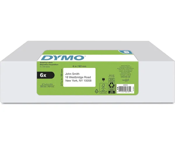 DYMO Authentic LW Large Shipping Labels, DYMO Labels for LabelWriter Label Printers, 2-5/16