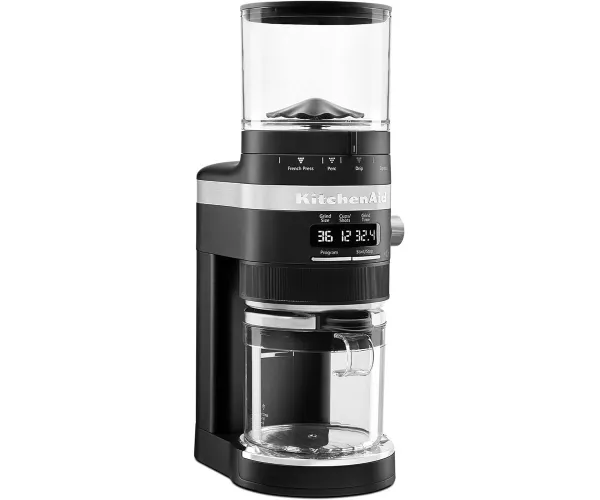 KitchenAid Burr Coffee Grinder - KCG8433 - Black Matte, 10 Oz Matte Black Grinder