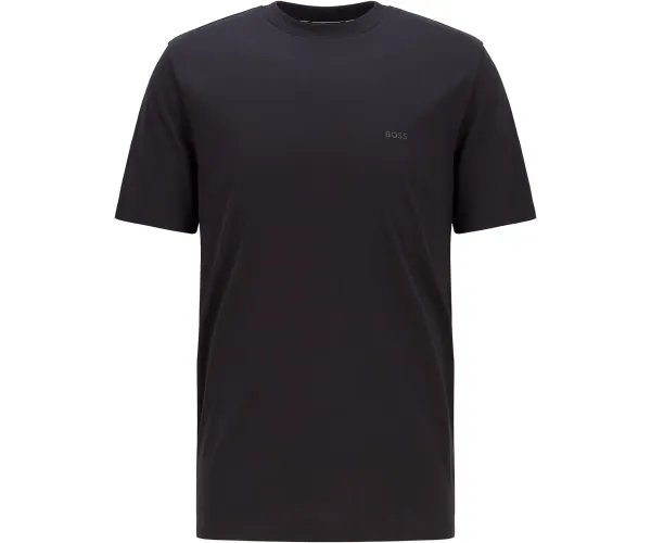BOSS Men's Small Logo Cotton Crewneck T-Shirt Small Basic Black