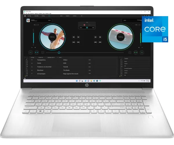 HP 17.3-inch Laptop, 11th Generation Intel Core i5-1135G7, Intel Iris Xe Graphics, 8 GB RAM, 512 GB SSD, Windows 11 Home (17.3-cn0026nr,Natural Silver) Device Only