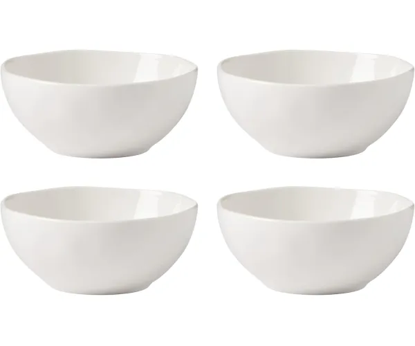 Lenox, White Bay Colors 4Pc All-Purpose Bowls, 3.75 LB All-Purpose Bowls White