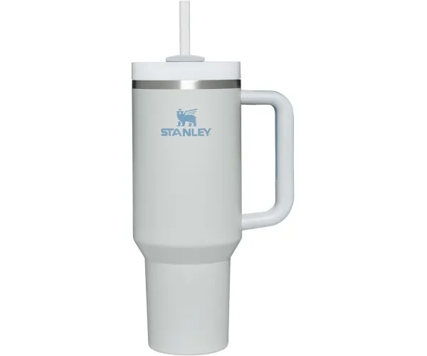 Stanley Quencher H2.0 FlowState Stainless Steel Vacuum Insulated Tumbler with Lid and Straw for Water, Iced Tea or Coffee 40 oz Fog